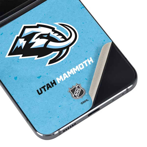 NHL Utah Mammoth Distressed Blue Galaxy Z Flip5 5G Skin